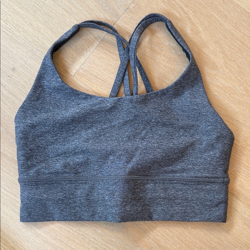 lululemon athletica Charcoal Gray Strappy Sports Bralette